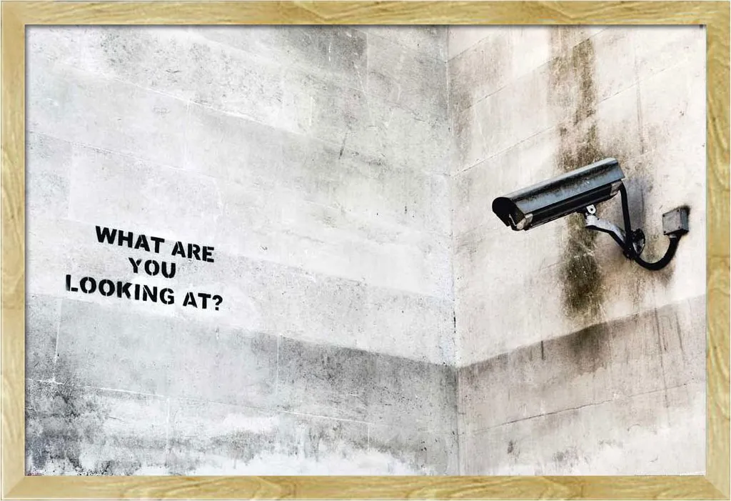 Affiche Londres Street Art Cadre Interchangeable Hêtre Vitre Acrylique