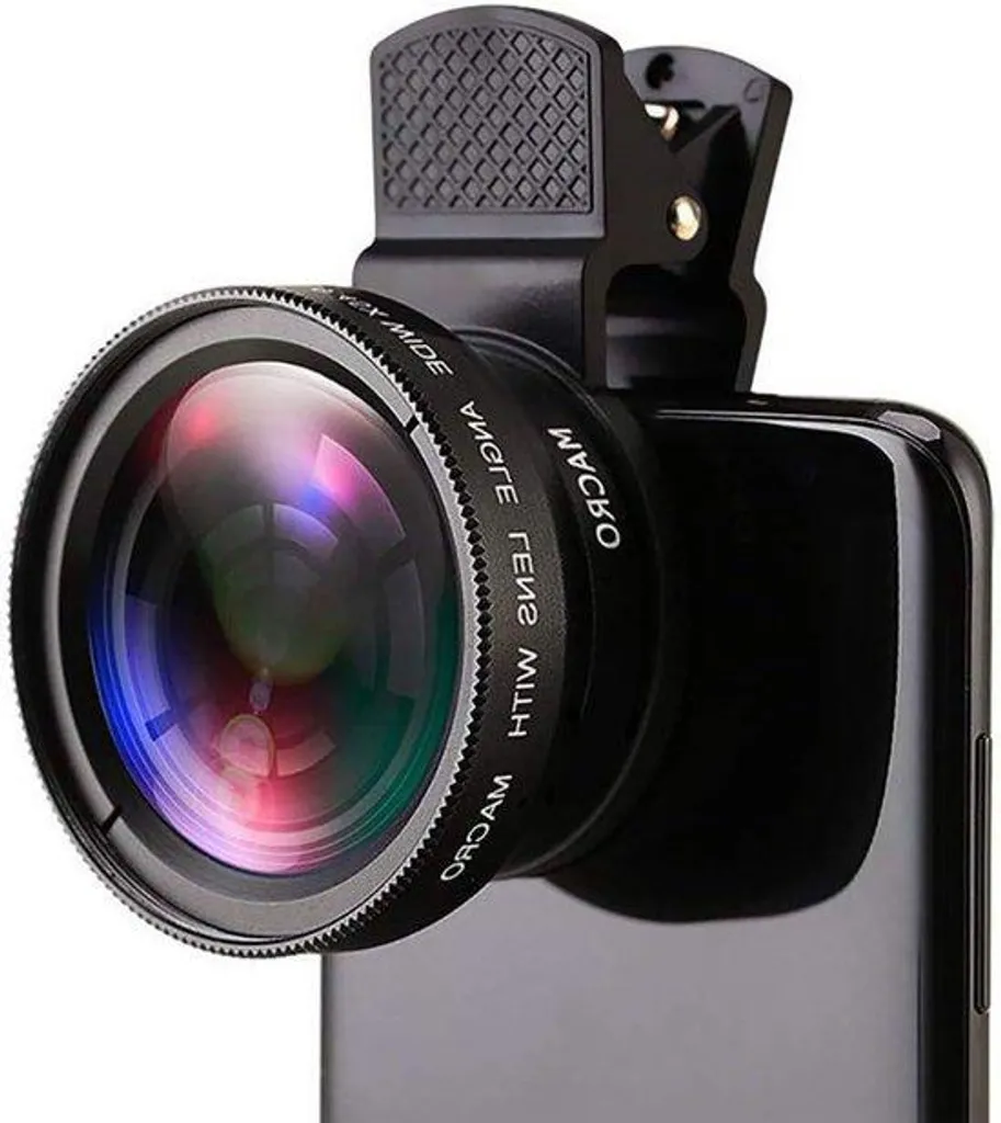 Objectif Photo Téléphone pour Paysage et Macro - Pack Universel Android Noir
