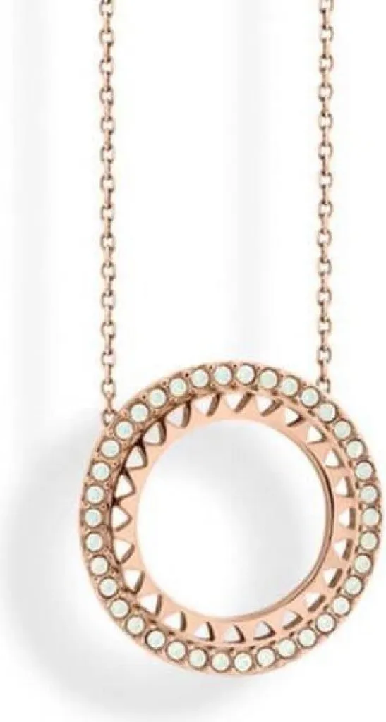 Collana Victoria Oro Rosa e Pietre Bianche | Eleganza Artigianale Italiana