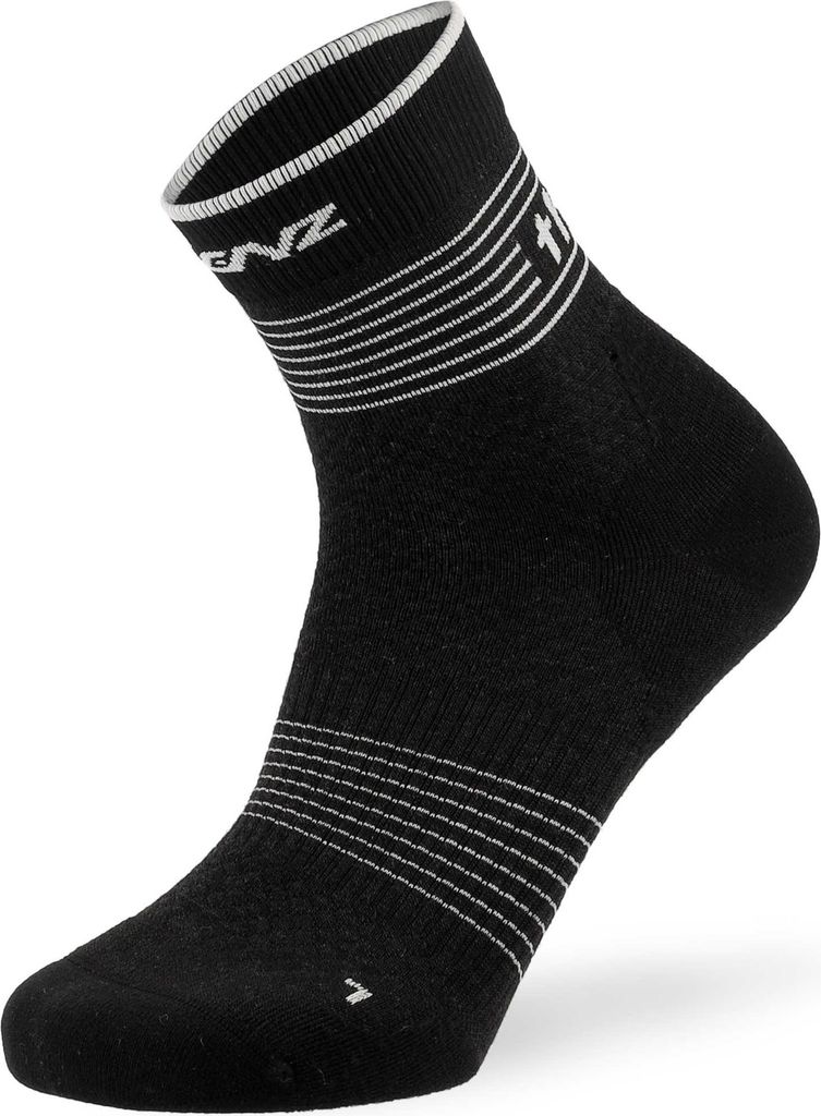 Lenz Think About Merino Outdoor 2 Low Socken, schwarz/weiß, 42-44