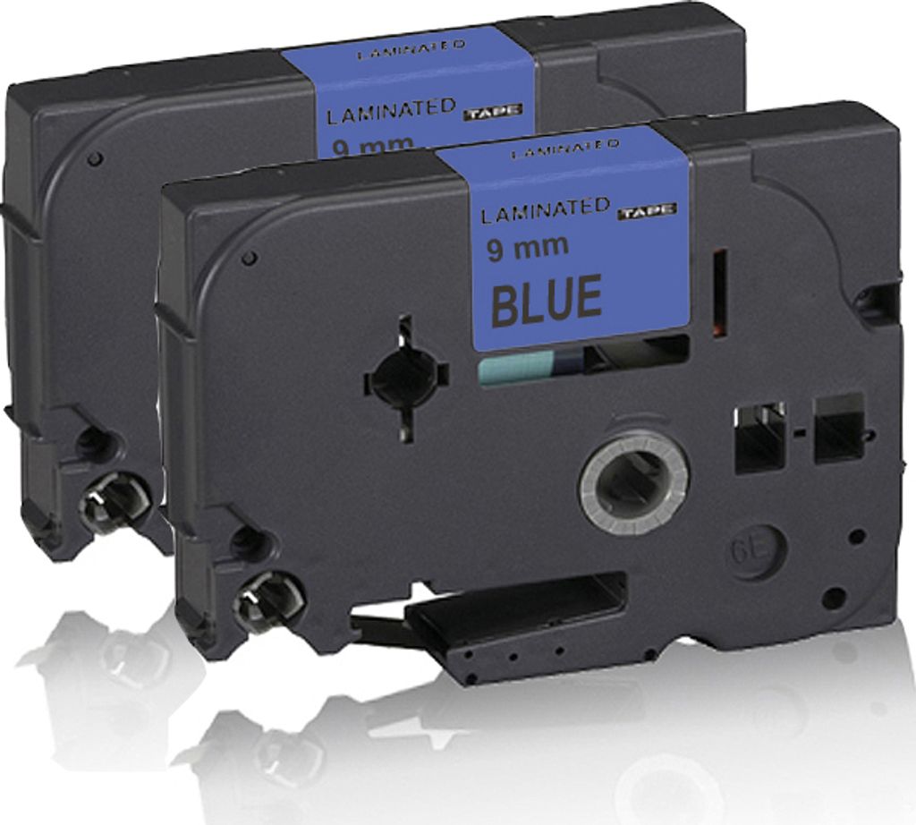 Print-Klex 2x Schriftband kompatibel kompatibel mit Brother P-Touch 2420 PC P-Touch 2430 PC P-Touch 2450 CC P-Touch 2450CC P-Touch 2450 DX P-Touch ...