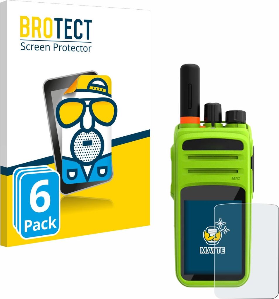 6x BROTECT Schutzfolie für Talkpod N58 Plus Displayschutz Displayschutzfolie Folie Matt Entspiegelungsfolie