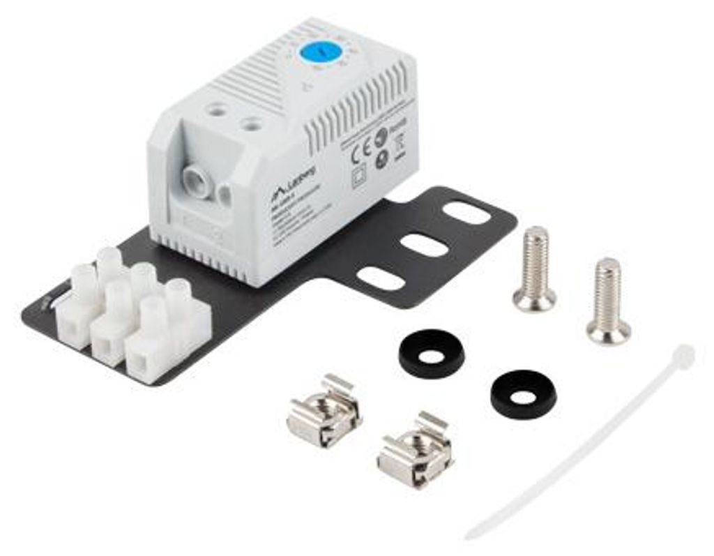 LANBERG Thermostat 10A für Rack mit 19" Halterung grau Produktbild 