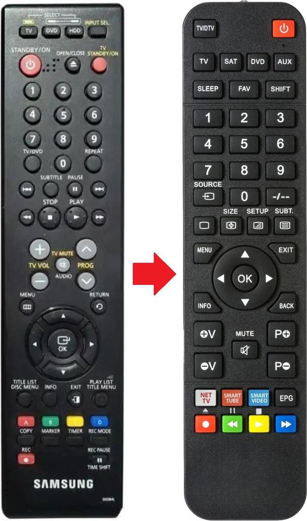 Fernbedienung passend für SAMSUNG 00084L