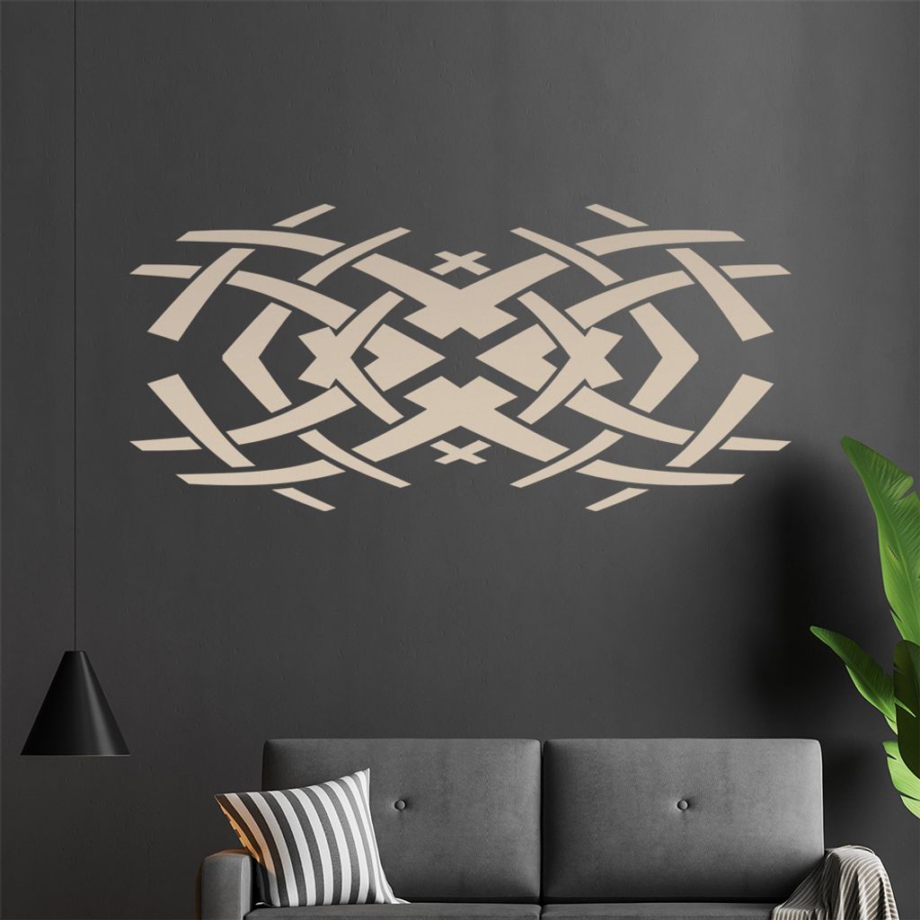 Tribal doppel X Wandtattoo in 6 Größen - Wandaufkleber Wall Sticker - Dekoration, Küche, Wohnzimmer, Schlafzimmer, Badezimmer