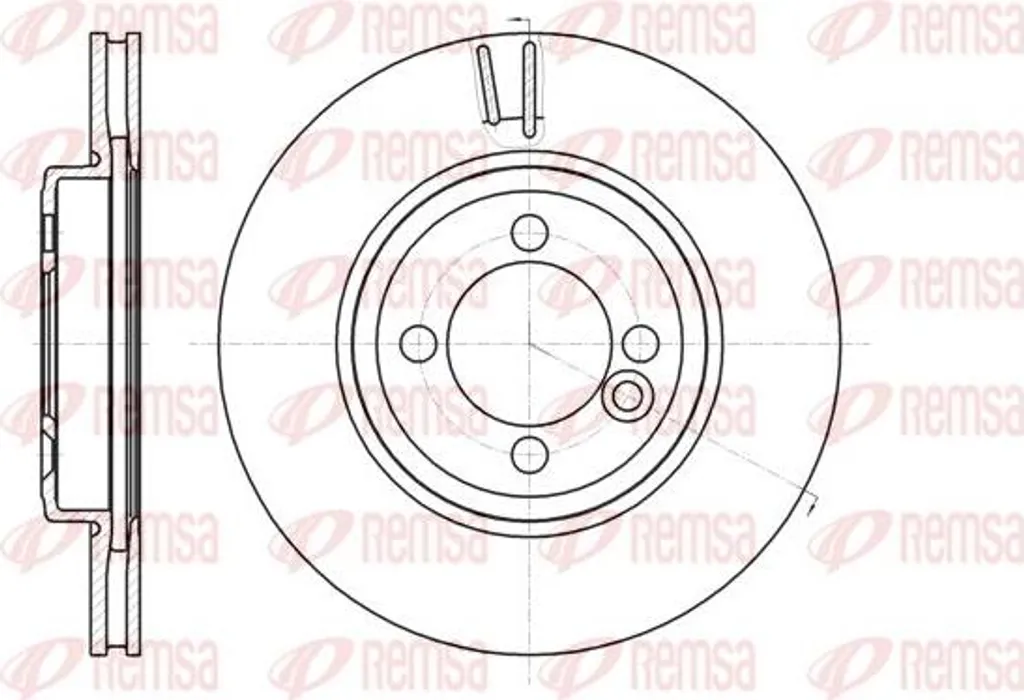 Disque de frein haute résistance REMSA 61081.10 avec alliage anti-chauffe