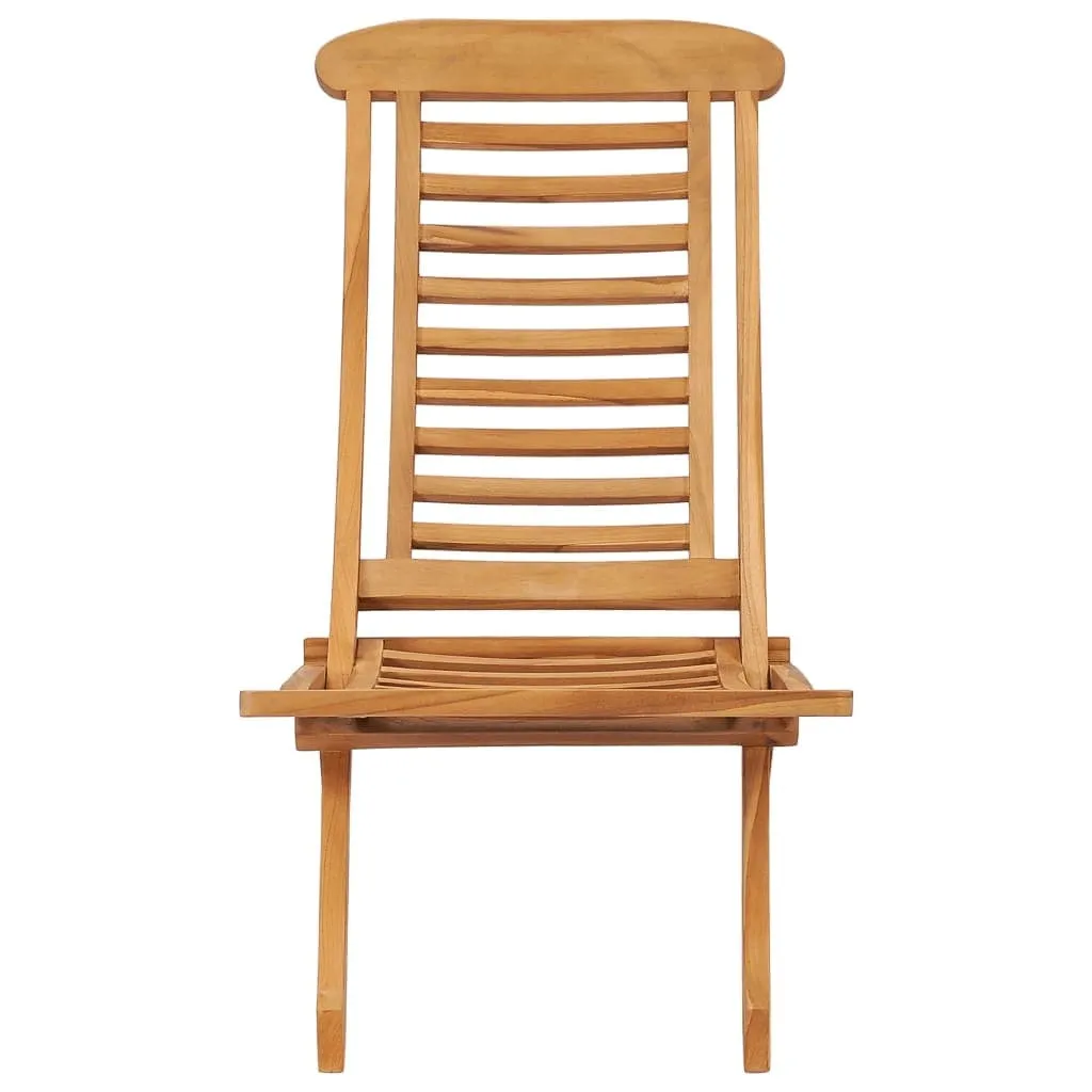 Sedia da Giardino Pieghevole vidaXL in Teak Massello 50x90x69 cm