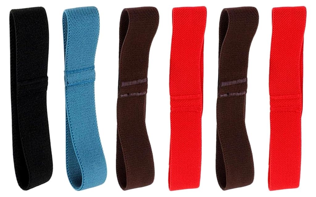 6 Stück Elastische Nylon Befestigungsbänder 25mm für Bento-Boxen und Lunchboxen in zufälligen Farben