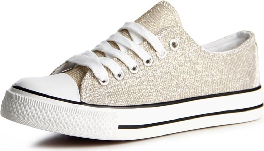 topschuhe24 789 Damen Sneaker Turnschuhe, Farbe:Gold, Größe:37 EU