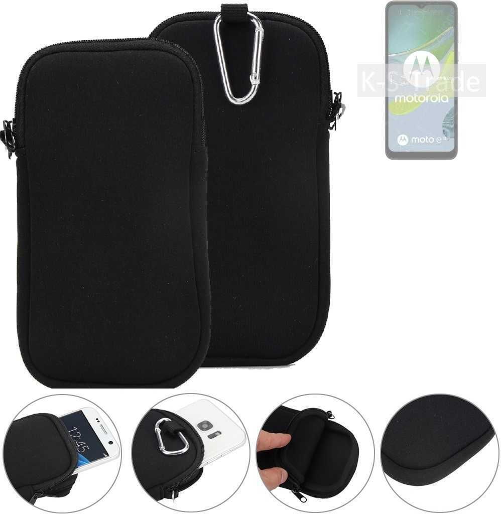 K-S-Trade Neopren-Hülle Handyhülle kompatibel mit Motorola Moto E13 Schutzhülle Neoprenhülle Sleeve Schutz-Hülle Gürtel Tasche Case Holster