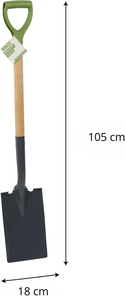 Bêche de jardinage Kinzo 105 cm pour creuser et retourner la terre nue