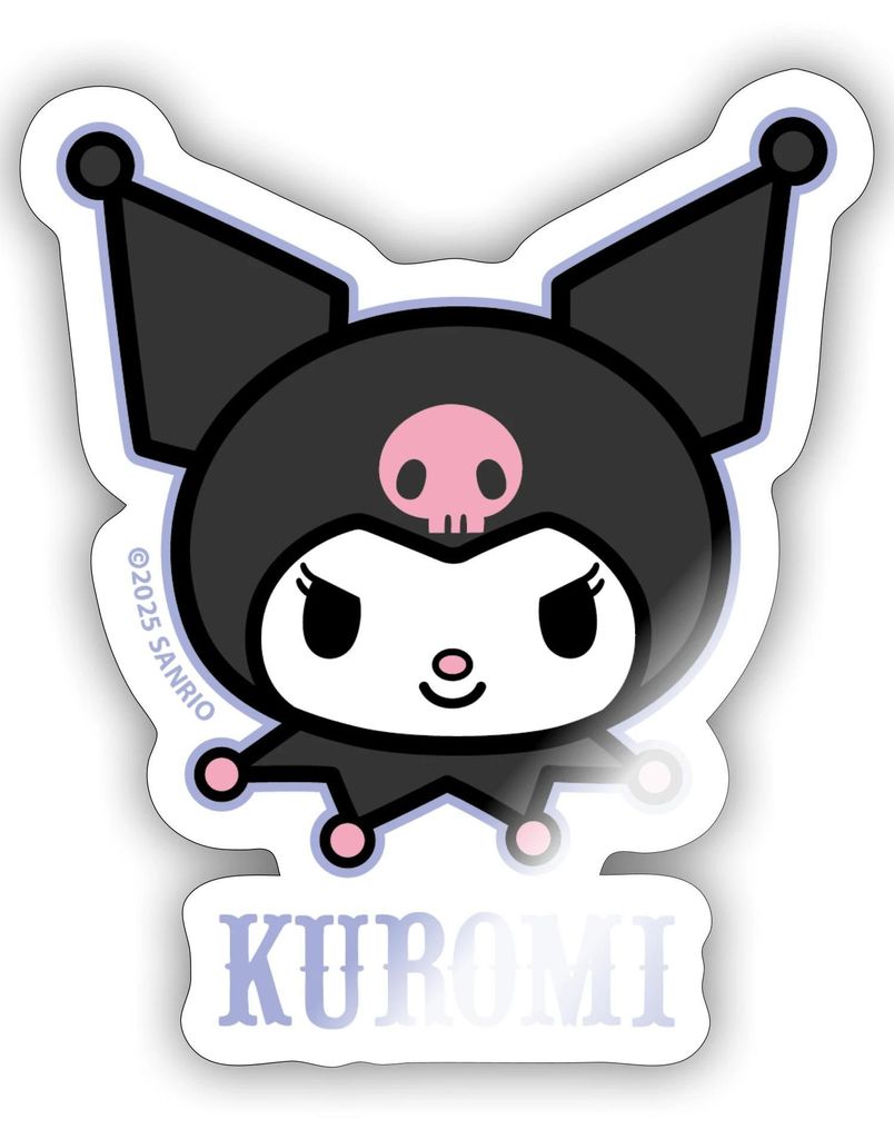 Spreadshirt Kuromi Portrait Sticker Aufkleber, 10 x 10 cm, Produktbild 