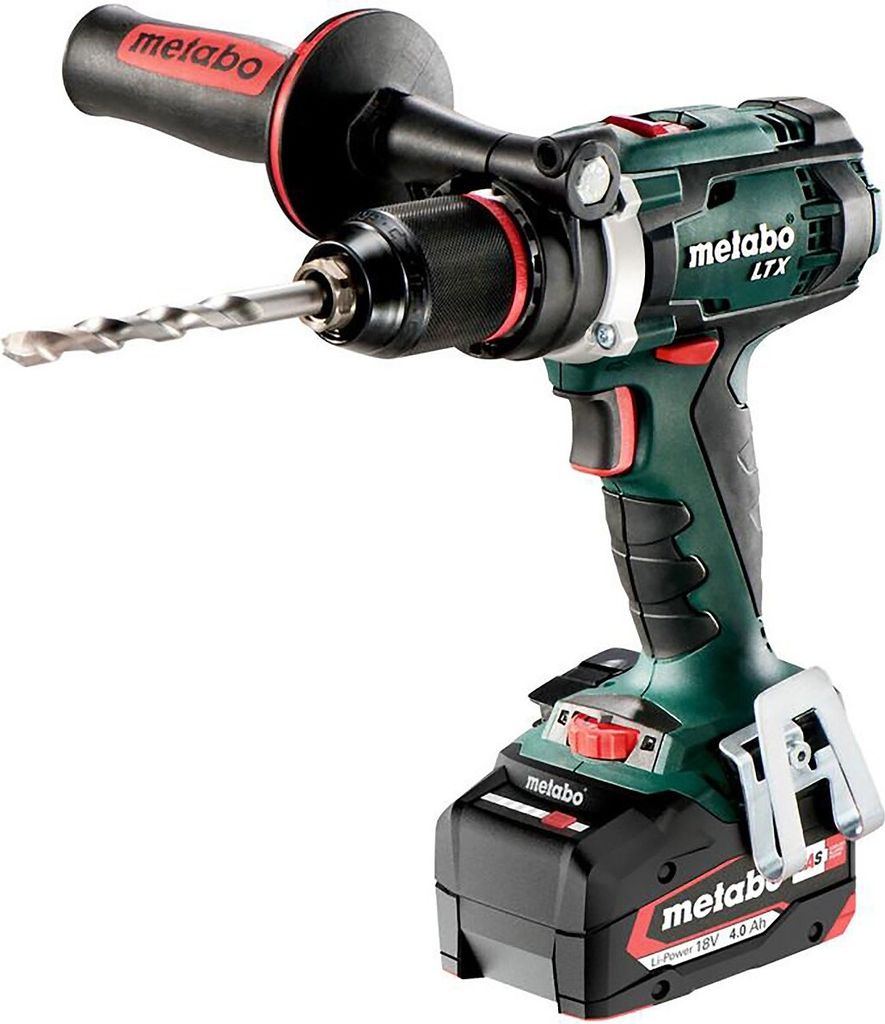 Metabo BS 18 LTX Impuls Akku Bohrschrauber + 2x 18V/4,0 Ah Akku + Lader + Schnellspannbohrfutter