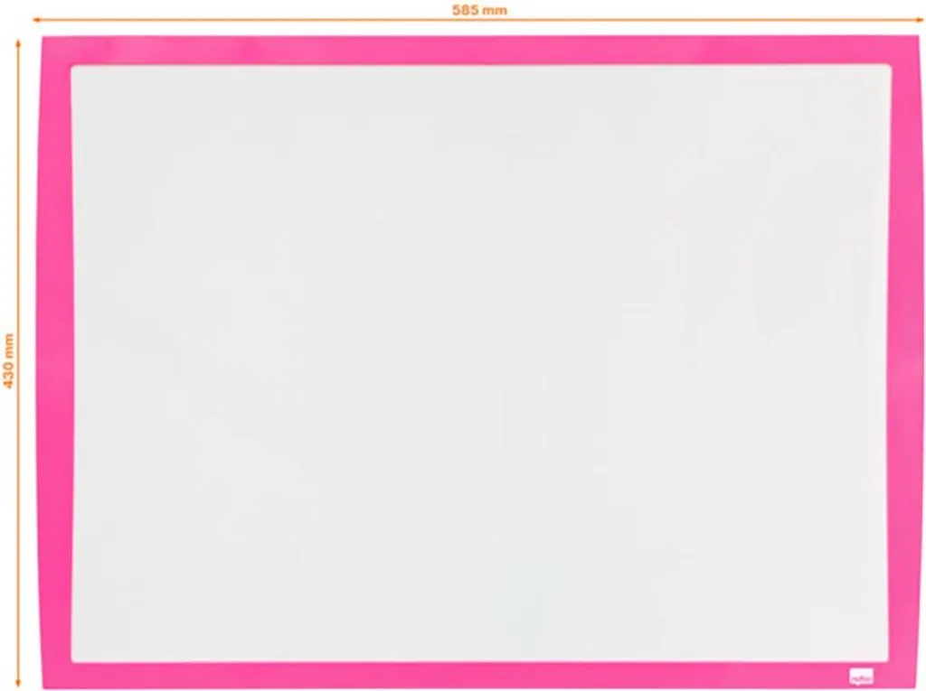 Rexel JOY Tableau blanc rose 585x430mm - Tableau magnétique effaçable - 4