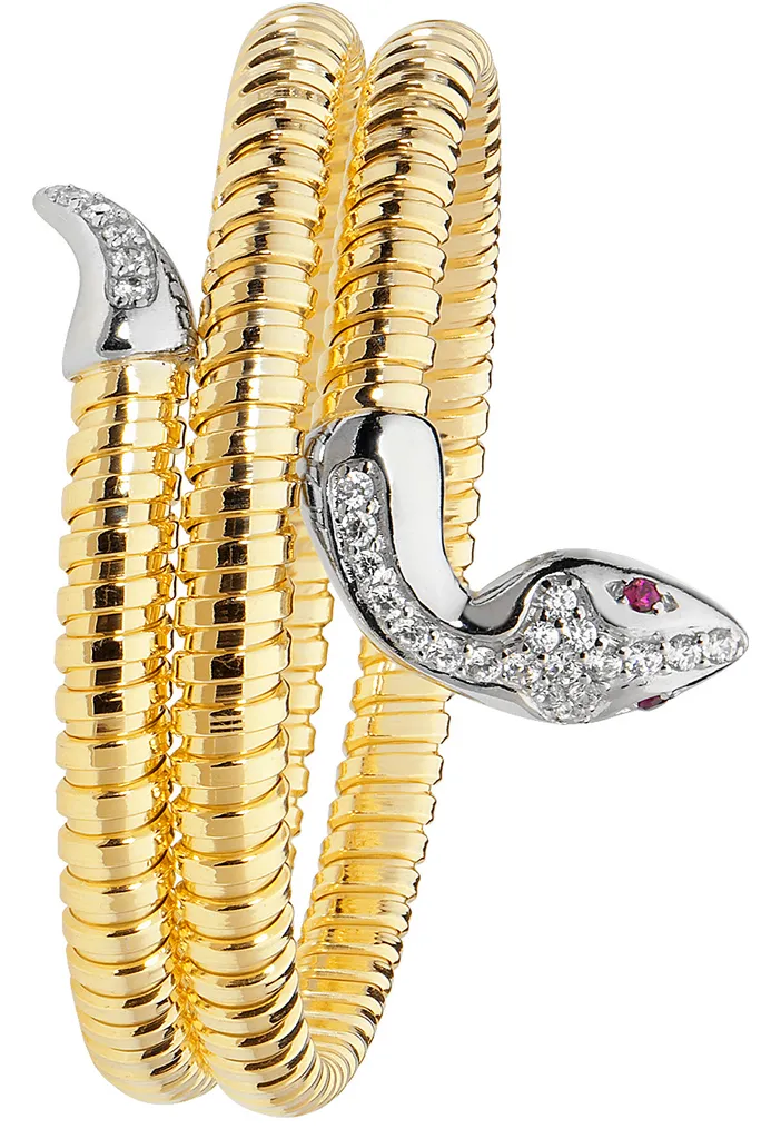 Jonc Serpent Argent 925 Anti-allergie et Durable avec Zirconium