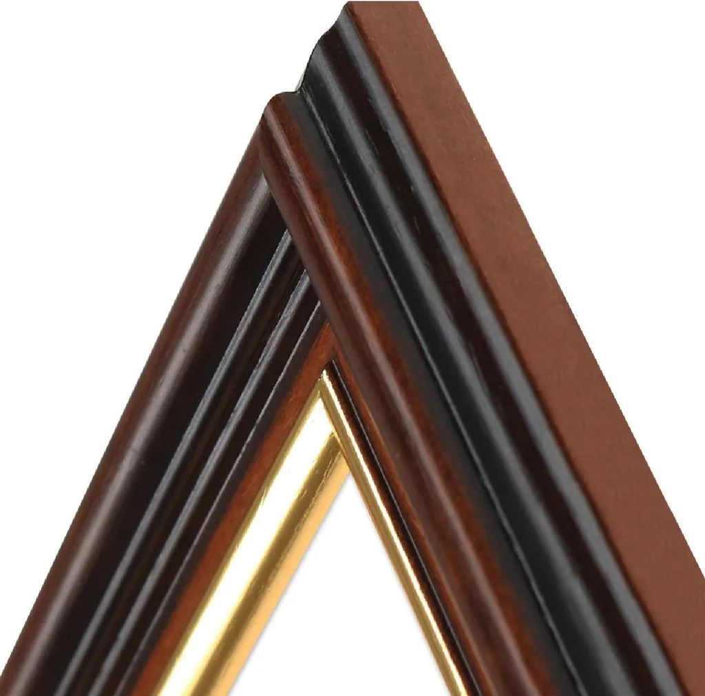 Cornice Artistica MendeFrames H015 50x65 Oro Marrone Antiriflesso - 2