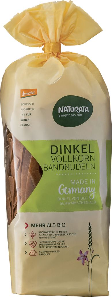 Dinkel - Bandnudeln Vollkorn 500g Produktbild 