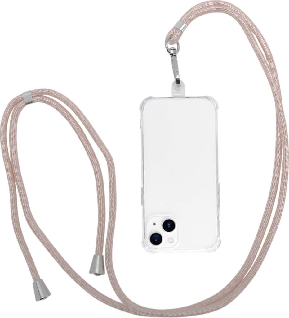 Universelle Handy-Kette, Verstellbarer Handy-Riemen Mit Universal-Patch, Handy-Kette Für Standard-Smartphone-Hüllen, Roségold-Ton
