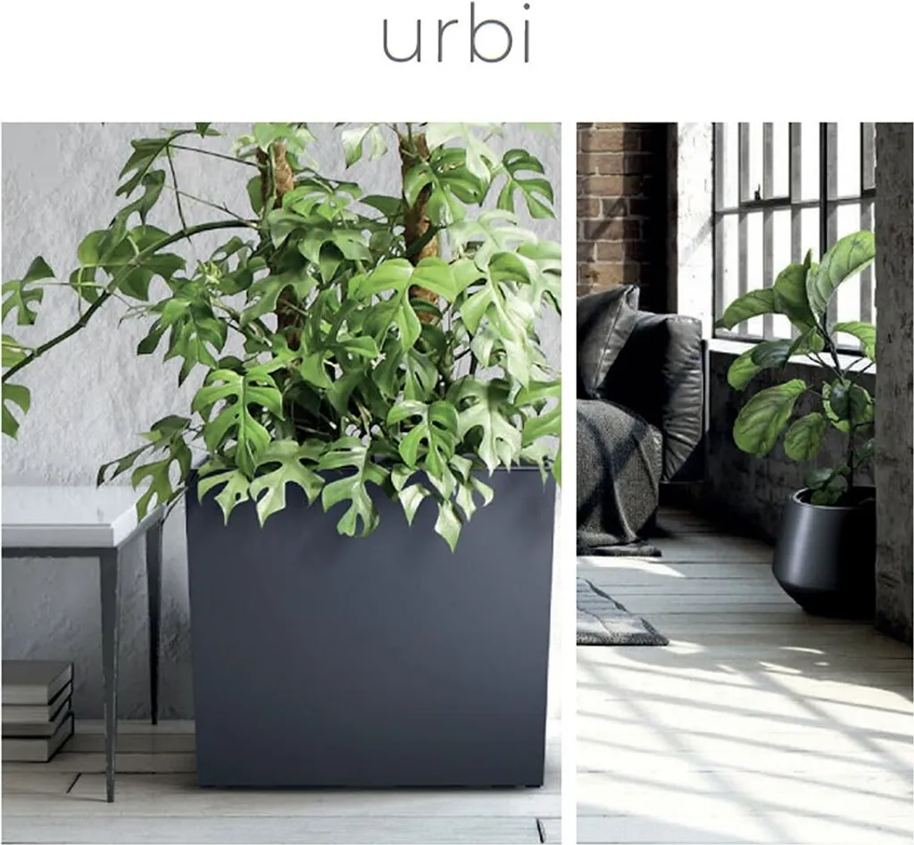 Jardinière Blanche URBI CASE W 58cm: Kit Fixation + Doublure, Pose Simple - 7