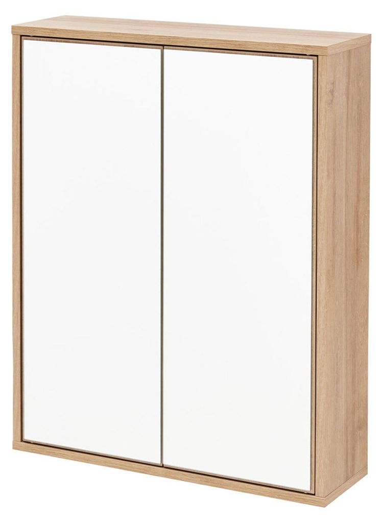 BadeDu MINHO Spiegelschrank 60 cm in Ast Eiche Holzoptik Moderner Stil trifft auf skandinavische Eleganz für dein Badezimmer