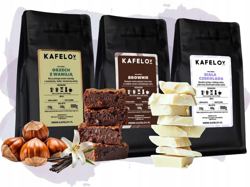 KAFELOV | Kaffeebohnen Set - 3 x 250g - Geschmacksrichtungen - Arabica Genuss