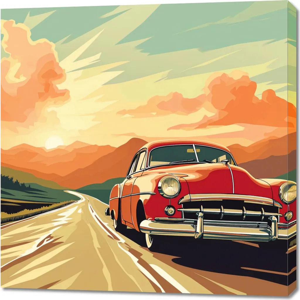 Toile murale 90x90 L'aventure vous attend avec finition mate premium