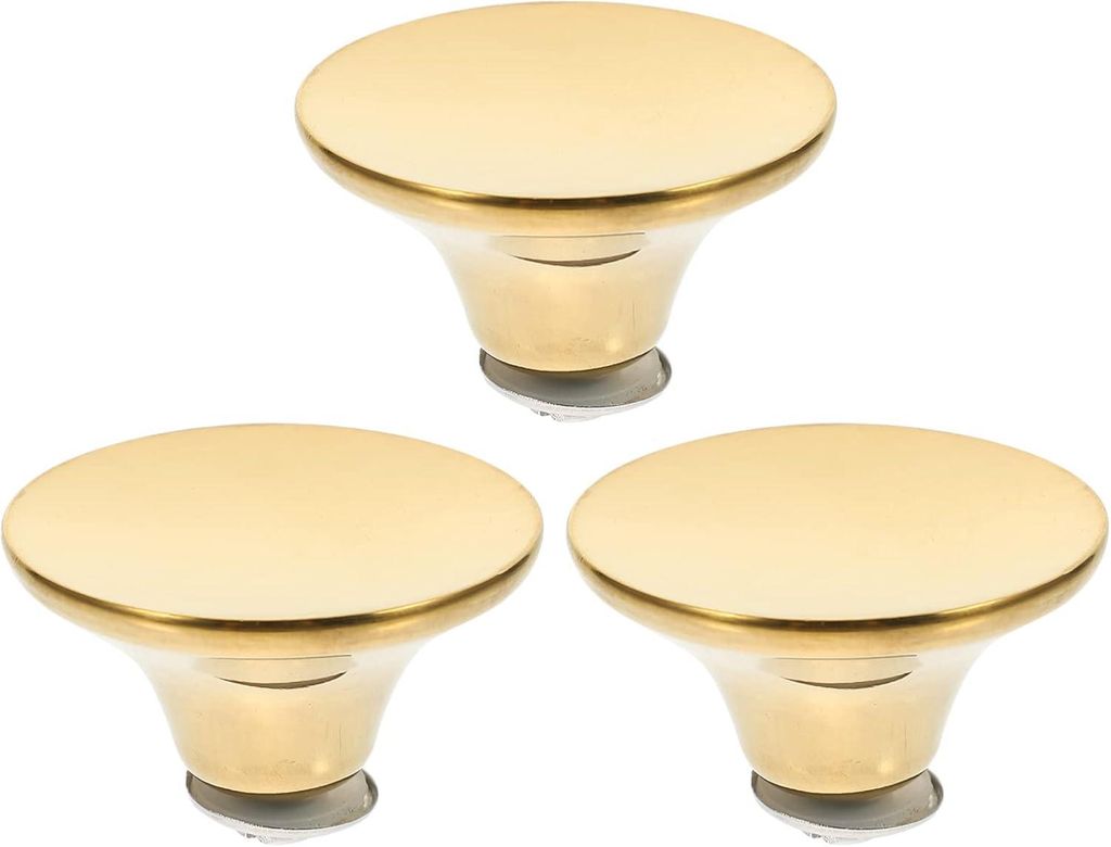 Set mit 3 universellen Edelstahlknöpfen für Topfdeckel, rutschfest