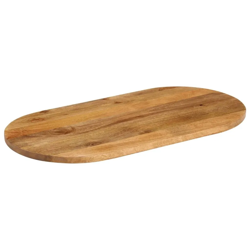 Top Tavolo Ovale SYFAX 110x50 Legno Mango Massello - Look Industrial