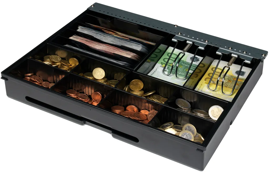 Insert Tiroir-Caisse Safescan HD-4141S avec 4 Bacs Billets Réglables