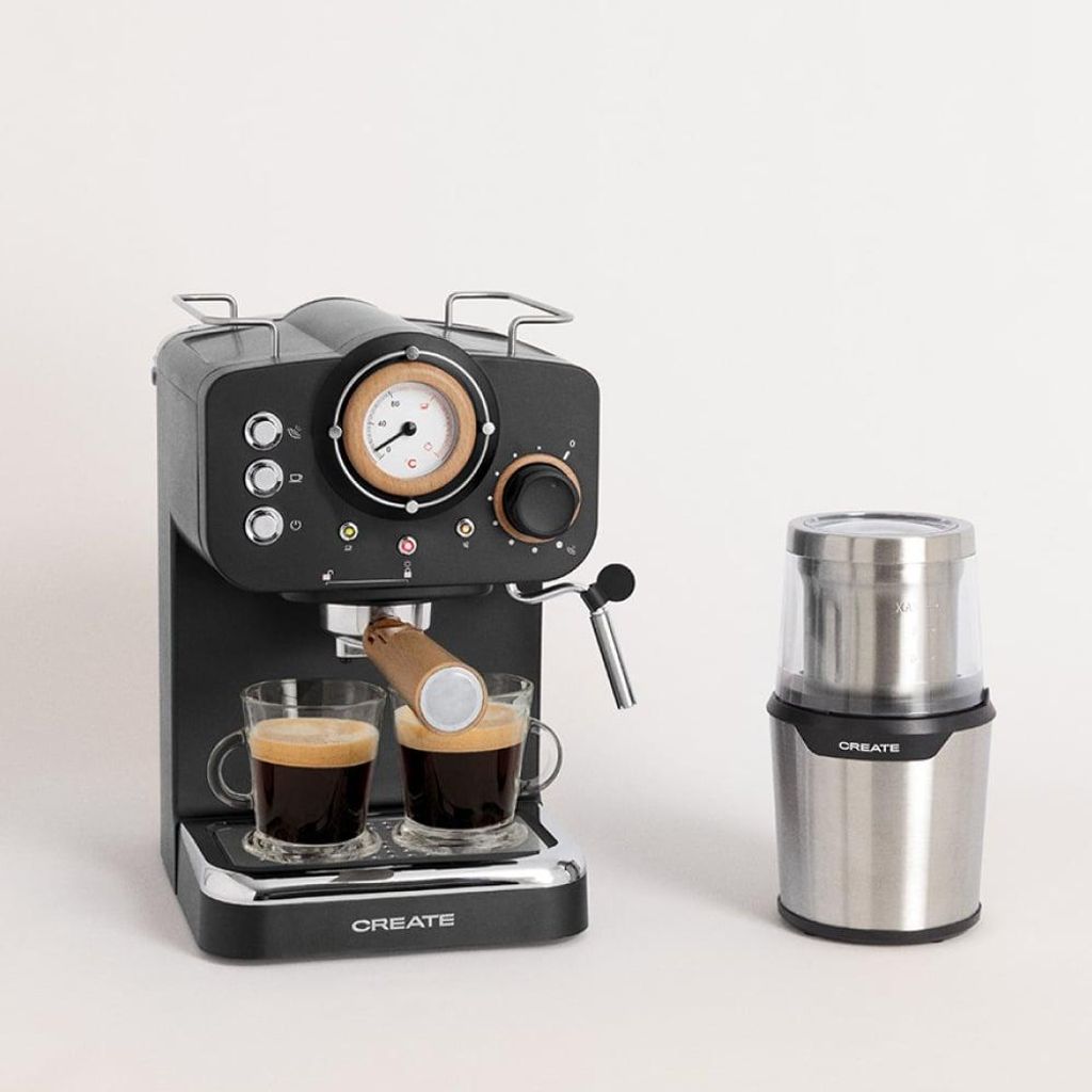 Pack THERA RETRO Espresso-Kaffeemaschine + MILL PRO Kaffeemühle
