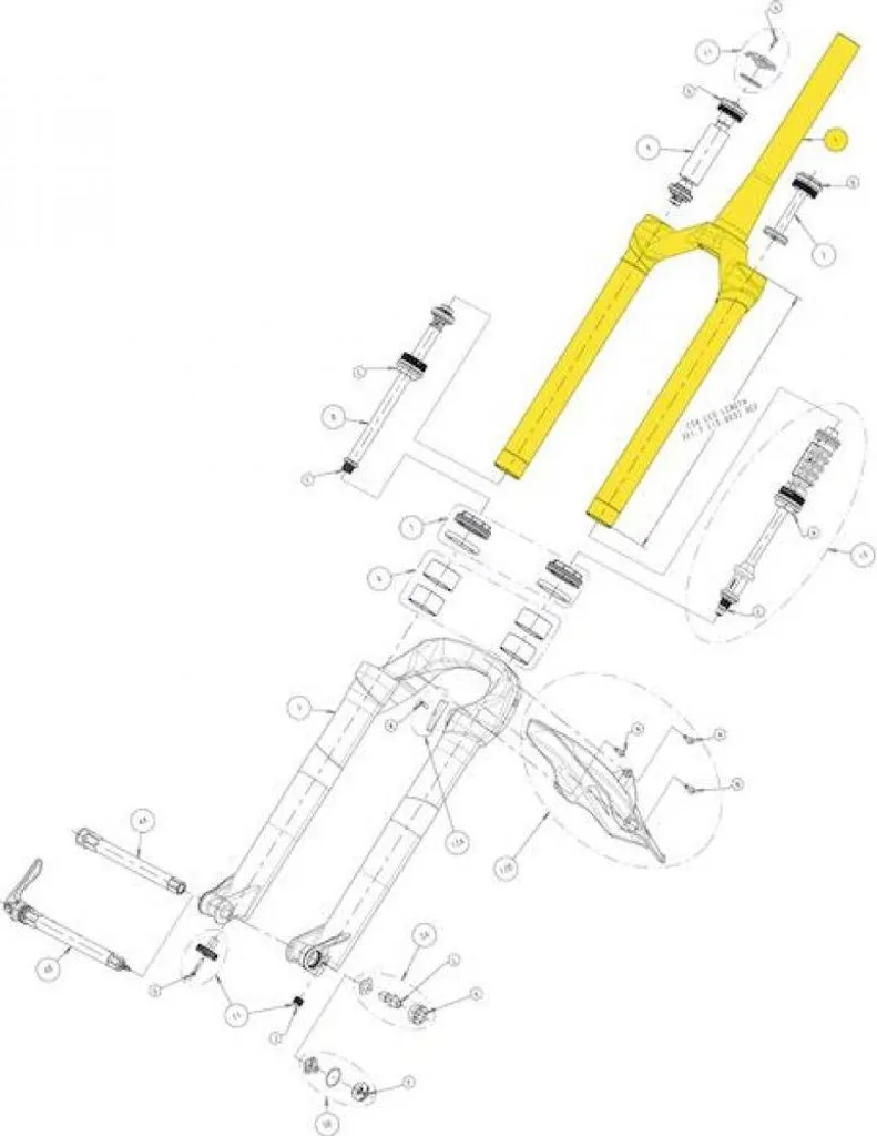 Plongeurs Manitou R7 Expert 1 1/8" Noir à Déport Long et Précis