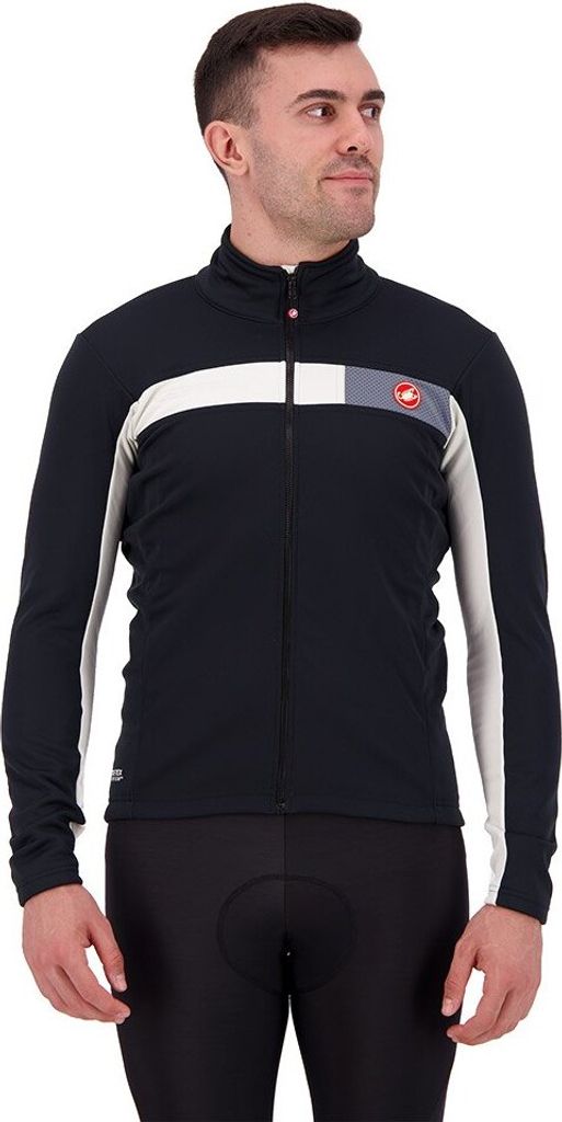 Castelli Mortirolo 6S Jacket Men light black/chalk/silver reflex 4522509-85 - L