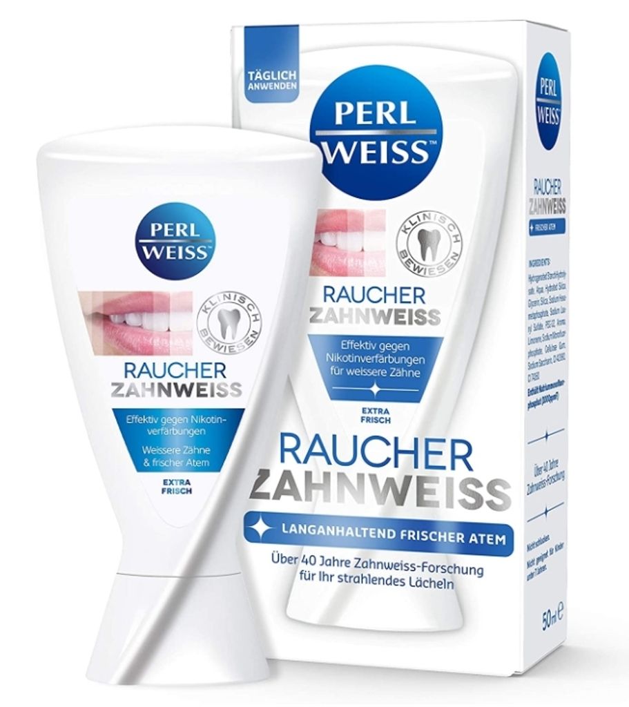 Perlweiss Raucher-Zahncreme, Spezial Zahnpasta für Raucher, Produktbild 