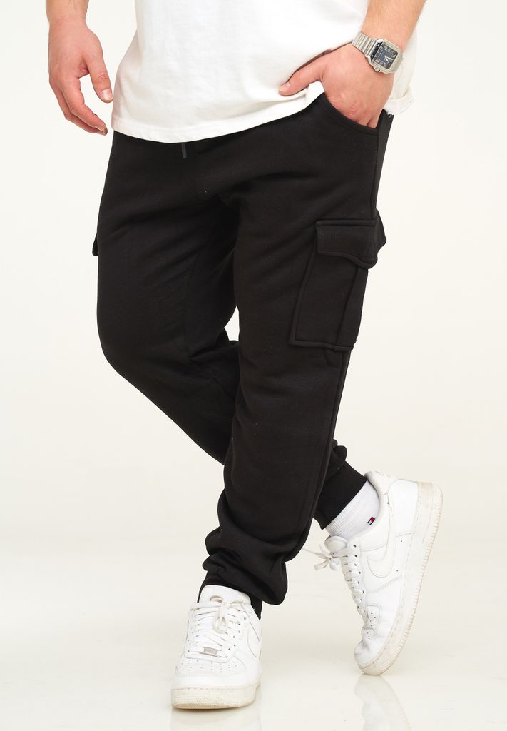 behype. Herren Jogginghose BHPIURA Herren Sporthose mit Cargotaschen Trainingshose Freizeithose