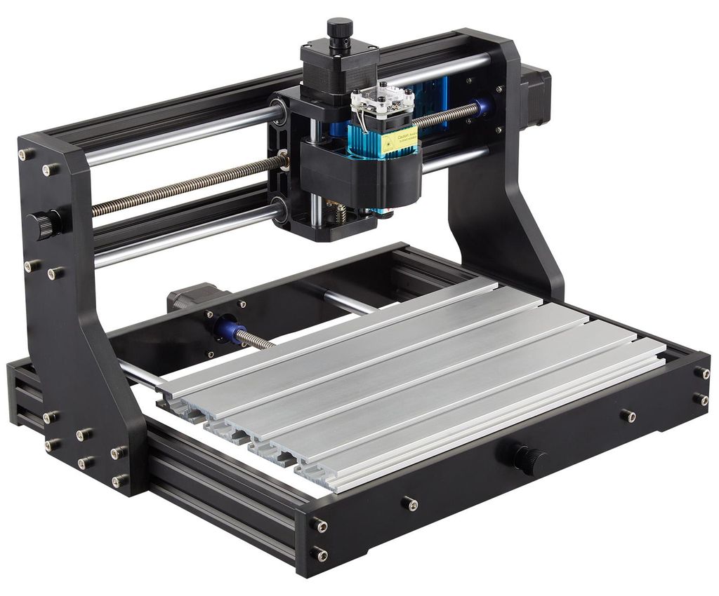 SucceBuy 500 mW CNC 3018 DIY Graviermaschine Pro 300x180x45mm Engraving Machine 3 Achsen Mini Gravierer mit GRBL Steuerkarte und Offline Controller