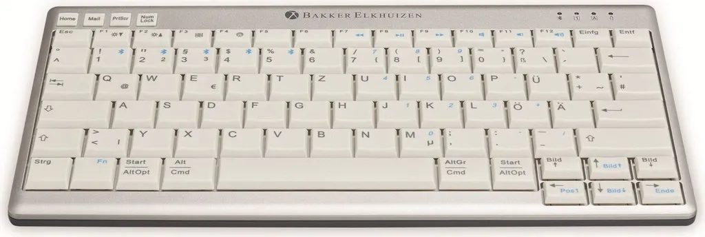 BakkerElkhuizen UltraBoard 950 Clavier Bluetooth Slim Layout DE Gris - 9