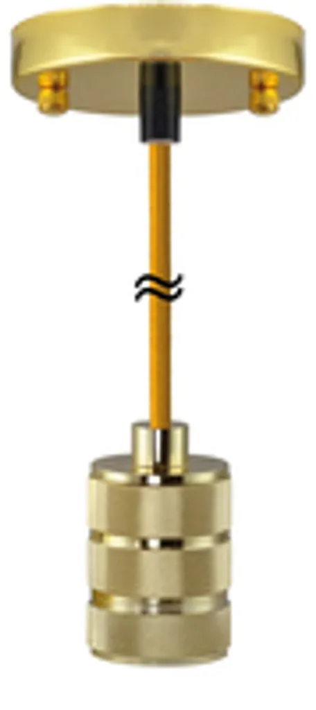 Suspension SEGULA CHICAGO E27 2.0m Or - Luminaire Design Industriel