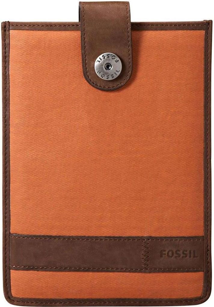 Fossil Tablettasche Textil Leder Braun - ML1463220