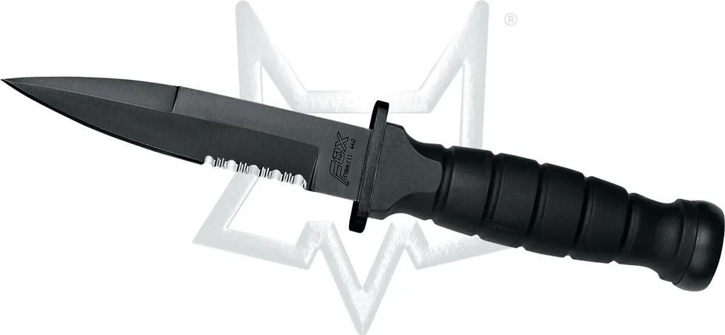 FOX Tottico Hydroglider Dolch - Couteau Tactique avec Lame en Acier Inox