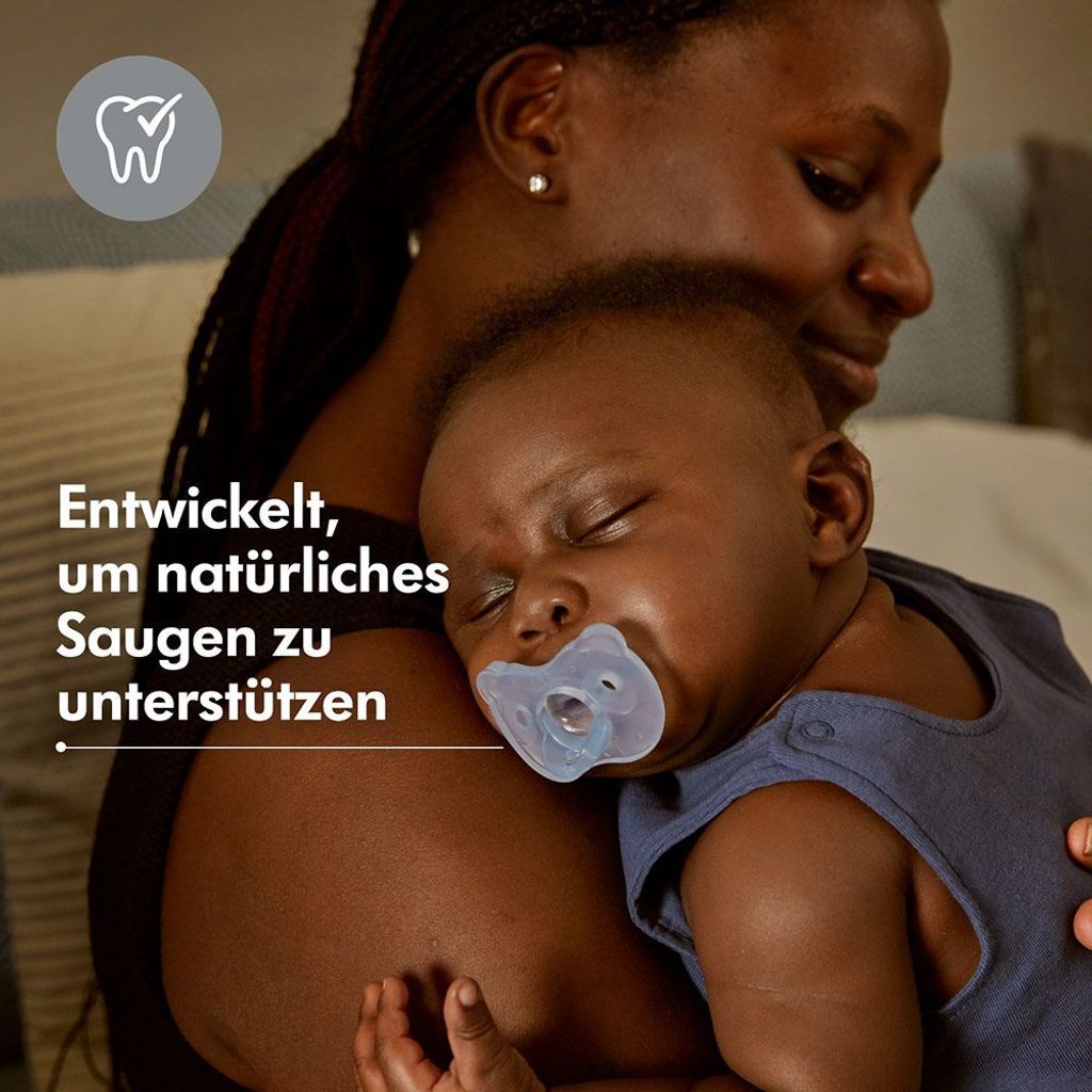 Medela Schnuller Soft Silicone DUO 6-18 M - Hellblau Produktbild 6