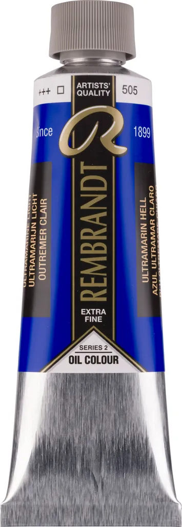 Peinture Huile Rembrandt 505 Outremer Clair : Haute Résistance Lumière