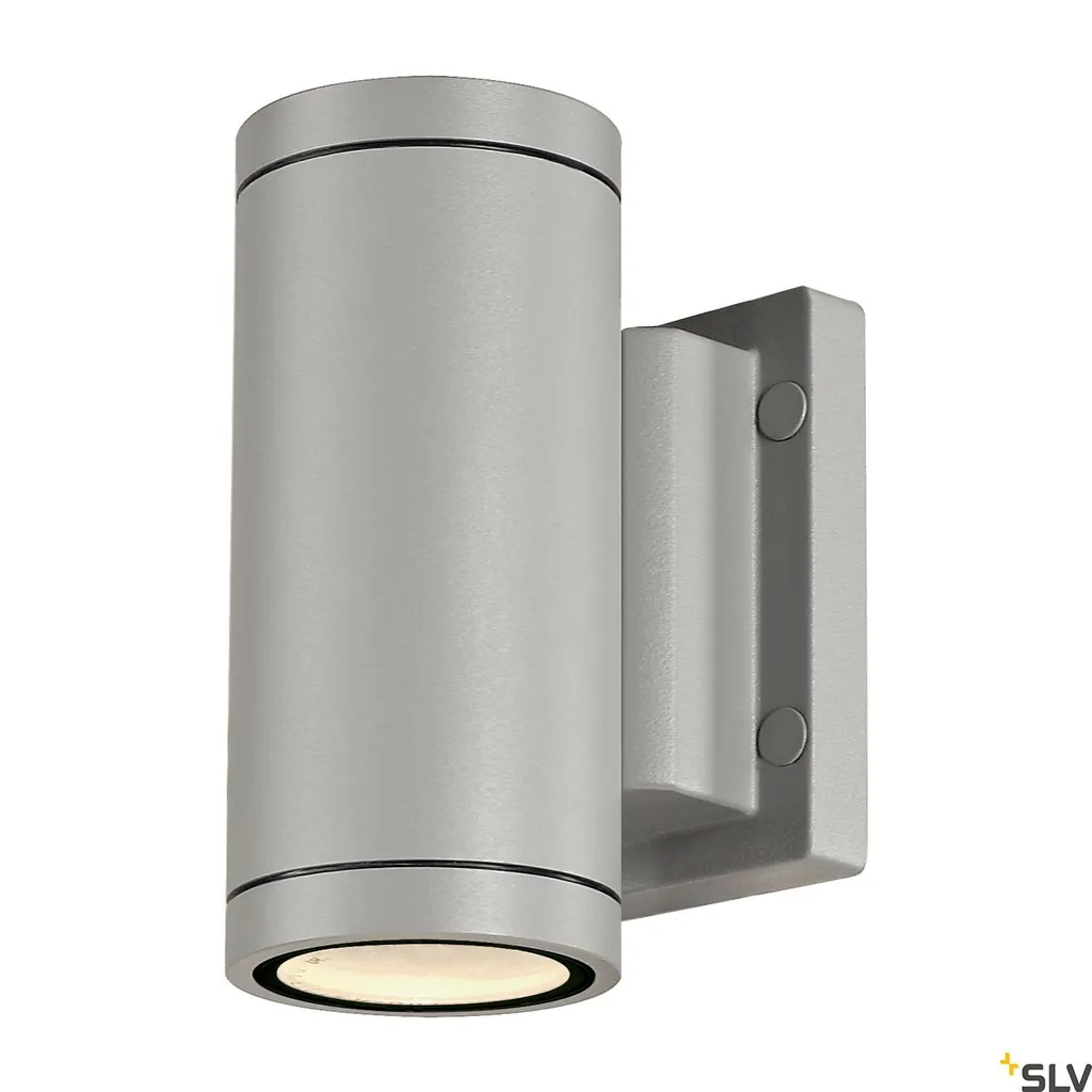 Applique Murale Extérieure Double Faisceau Myra SLV Halogène Argenté 70W