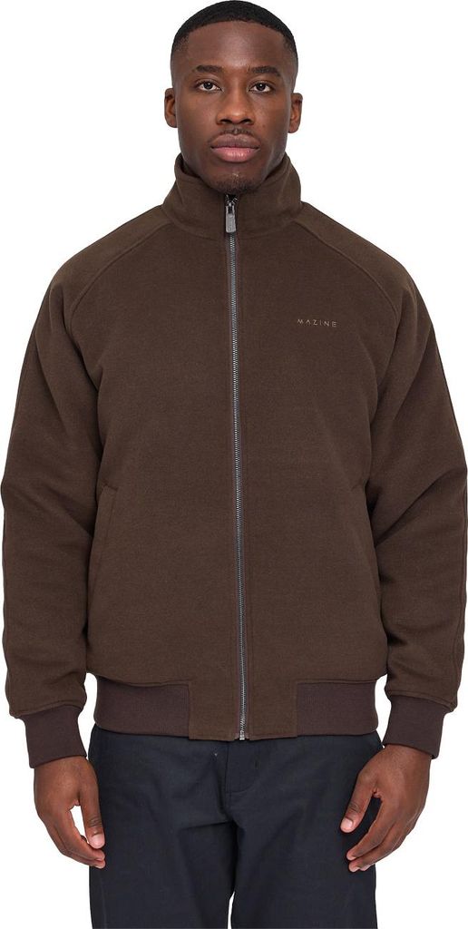 Mazine Herren Übergangsjacke Vegan Wool Blouson, Größe:L, Farben:black coffee