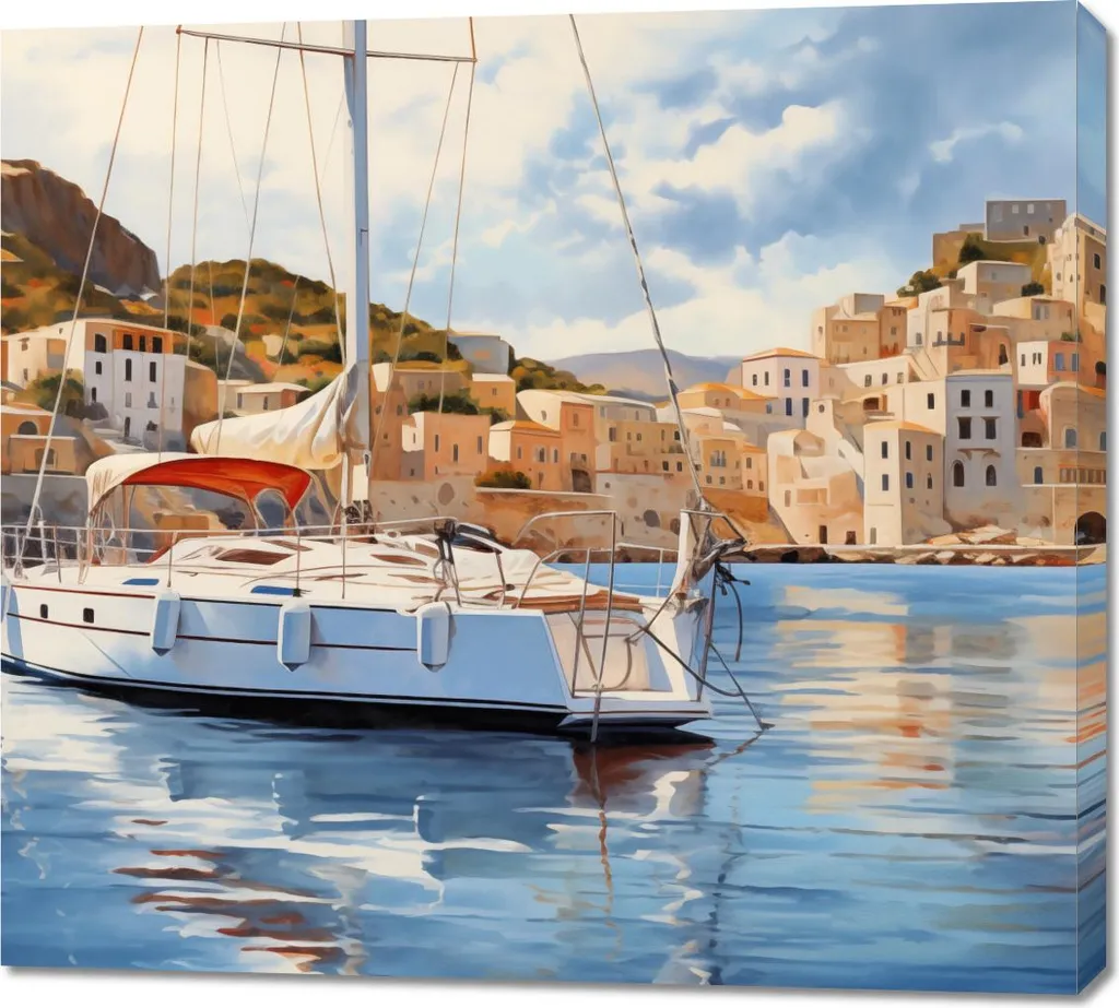 Quadro 100x90 cm Alla deriva sull'acqua