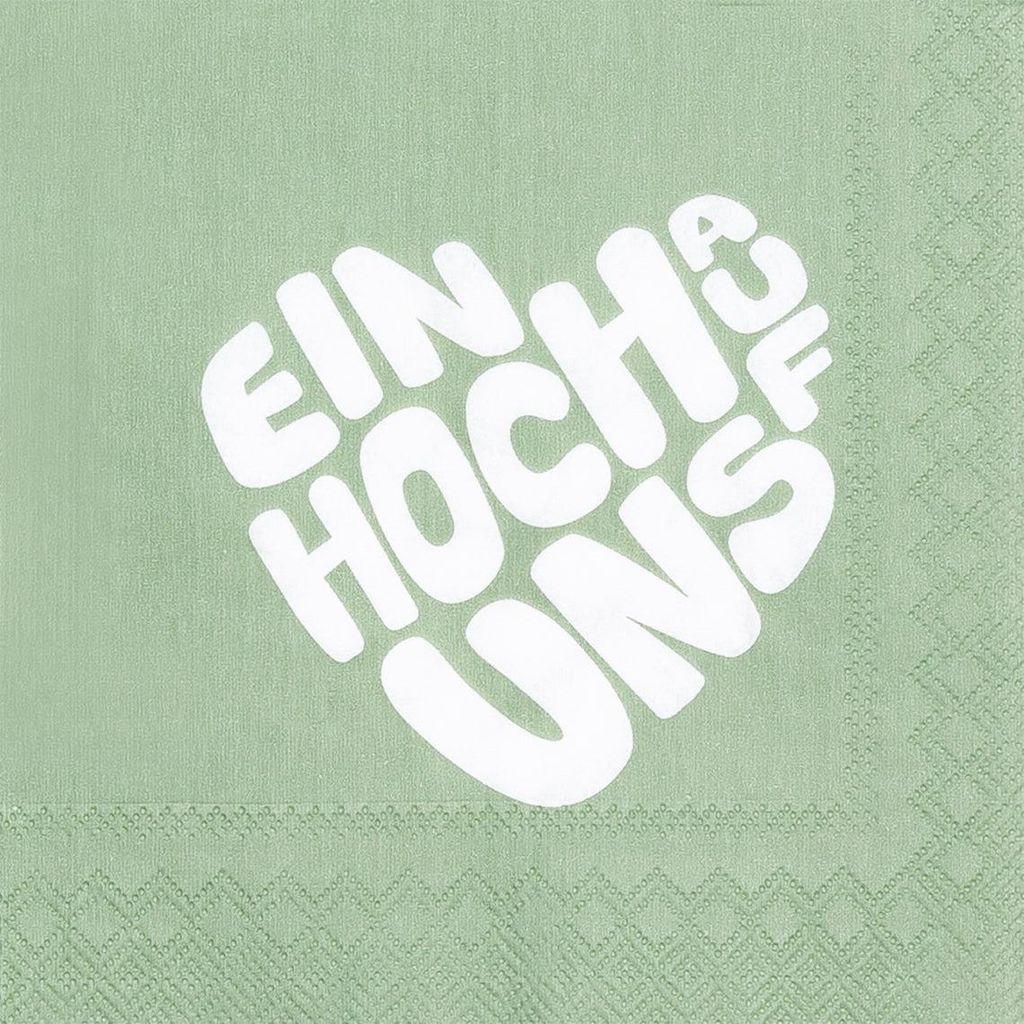 Cocktailservietten "Ein Hoch auf uns" Produktbild 