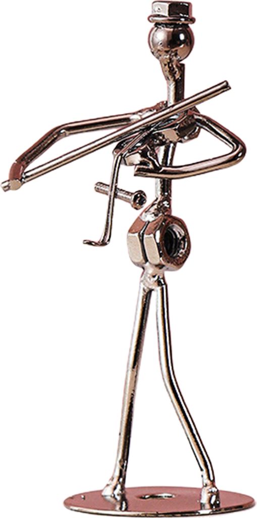 Dekorative Ornament Elektroplattenprozess Aufnahme von Requisiten Eisen Metall Band Mann Handwerk Dekoration für Geschenk-B