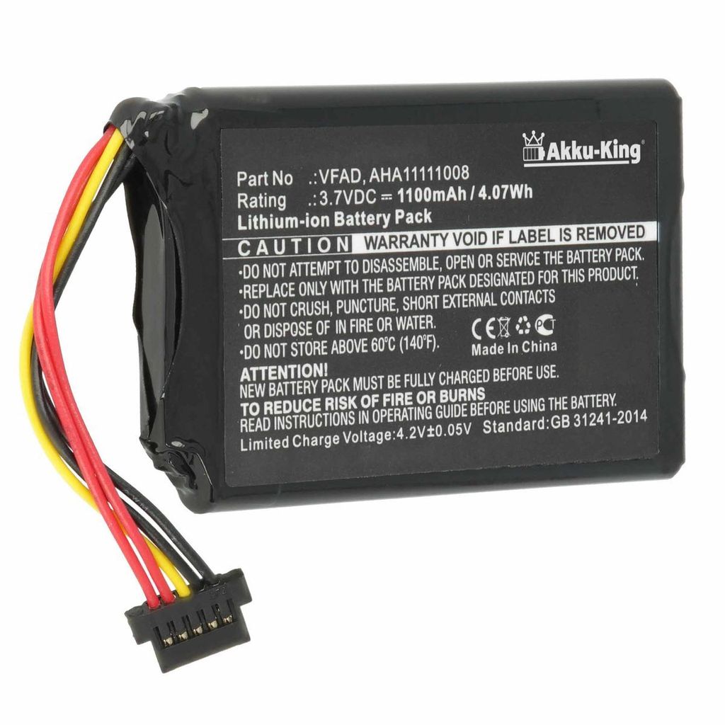 Akku Tomtom AHA11111008 VFAD - Li-Ion 1100mAh