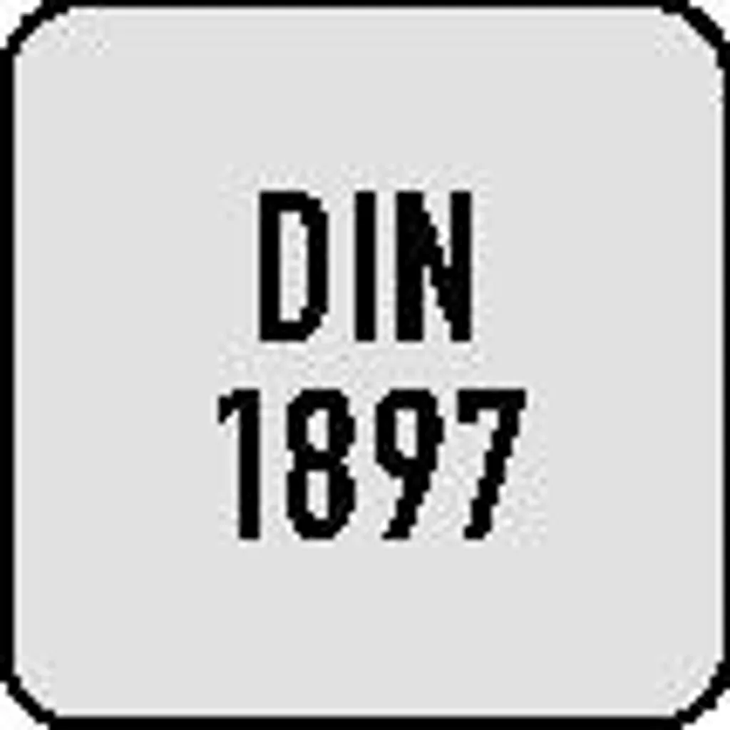 Punta elicoidale DIN 1897 tipo UNI Ø nominale 6,2 mm HSS-Co TiN gambo diritto extra corto - 3