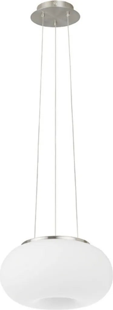 Luminaire suspendu Optica en verre opale blanc Ø35cm puissance 2x60W