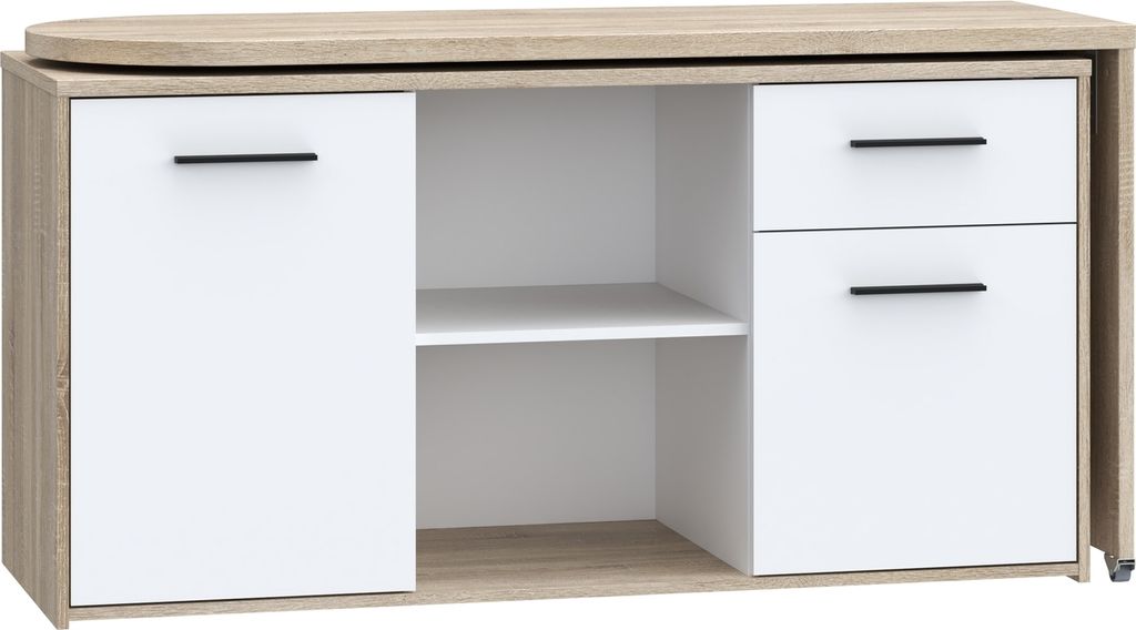 Schreibtisch Kommode Computertisch Sideboard Tisch Standschrank "Alwernia I"